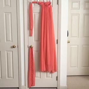 Flowy orange dress